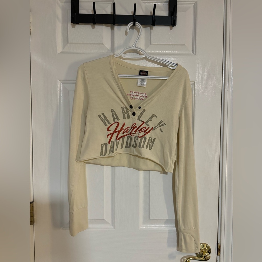 Harley Davidson Medium Double Button Long Sleeve